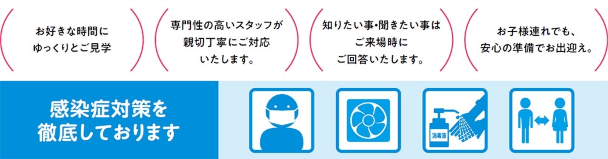 初めてのご来場なら事前予約がおすすめです